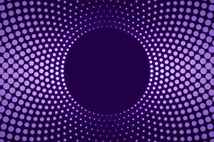 Halftone gradient pattern. Dotted texture, in round halftone for your design. Abstract neon dark blue background. Vector illustration