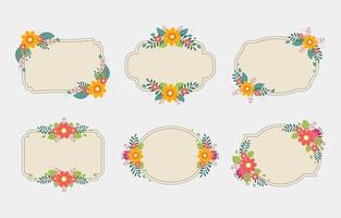 Beautiful Floral Frame Decoration vector