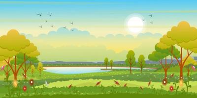 A spring background vector