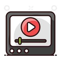 video streaming icon vector