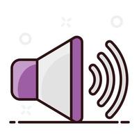 estilo moderno de altavoz de volumen vector