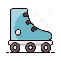 Roller skates footwear vector