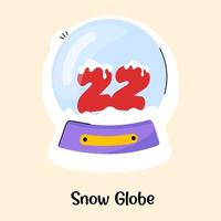 Christmas  Snow Globe vector