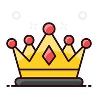 Design of crown ornamental headdress vector