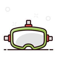 Modern technology of 3d goggles vector