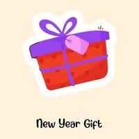 New Year Gift vector