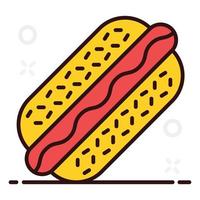 sándwich de hot dog vector