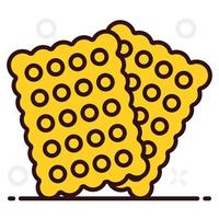 Crispy and crunchy crackers vector