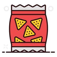 Nachos of tortilla chips vector