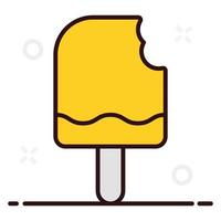 Popsicle summer dessert vector