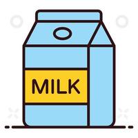 Milk Container and Packet vector