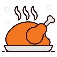 Barbeque Chicken Turkey vector