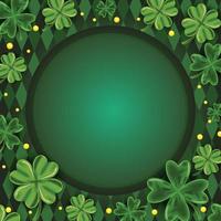 Shamrock Square Background vector