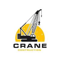 modern building construction crane logo vector