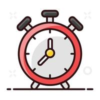 estilo de vector de reloj despertador