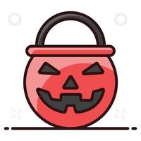 Pumpkin Bucket design vector