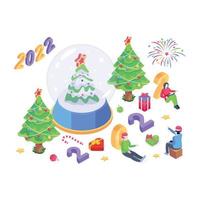 New Year Decorations vector