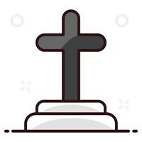 christianty cross editable vector