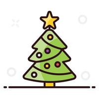 diseño de icono de árbol de navidad vector