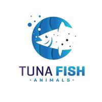 tuna vector logo design