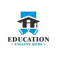 logo design symbol of education vector