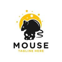 mouse eating cheese logo