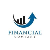 logotipo de marketing y negocios financieros. vector