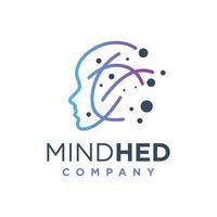 modern human intelligence logo vector