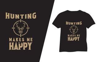 Hunting T-Shirt Design Template vector