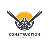 Home building logo design vector