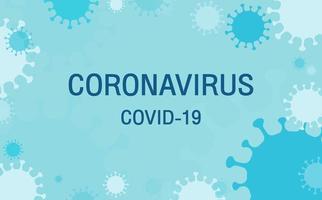 Flat design coronavirus background or COVID-19,2019-nCov prevention presentation concept. vector
