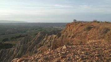 Lookout gullies at Marchal, Guadix, Granada, Spain video