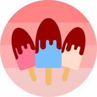 ice cream with pink background vector