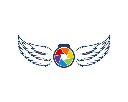 Rainbow camera with double wings inside