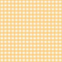 Gingham pattern seamless Plaid repeat vector in orange and white. Design for print, tartan, gift wrap, textiles
