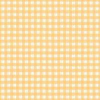 Gingham pattern seamless Plaid repeat vector in orange and white. Design for print, tartan, gift wrap, textiles