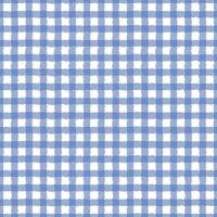Gingham pattern seamless Plaid repeat vector in blue and white. Design for print, tartan, gift wrap, textiles, checkered background for tablecloths.