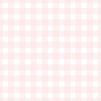 Plaid pattern seamless repeat vector in pink and white Design for print, tartan, gift wrap, textiles, checkered background for tablecloths.