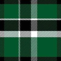 Chess pattern seamless plaid repeat vector in black and green Design for print, gingham, tartan, gift wrap, textiles, checkered background for tablecloth