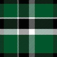 Chess pattern seamless plaid repeat vector in black and green Design for print, gingham, tartan, gift wrap, textiles, checkered background for tablecloth