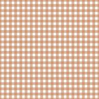 Gingham pattern seamless Plaid repeat vector in Brown and white. Design for print, tartan, gift wrap, textiles, checkered background for tablecloths.