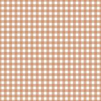 Gingham pattern seamless Plaid repeat vector in Brown and white. Design for print, tartan, gift wrap, textiles, checkered background for tablecloths.