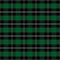 Chess pattern seamless plaid repeat vector in black and green Design for print, gingham, tartan, gift wrap, textiles, checkered background for tablecloth
