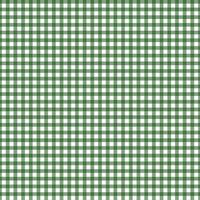 Gingham pattern seamless Plaid repeat vector in green and white. Design for print, tartan, gift wrap, textiles, checkered background for tablecloth