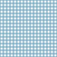 Gingham pattern seamless Plaid repeat vector in blue and white. Design for print, tartan, gift wrap, textiles, checkered background for tablecloths.