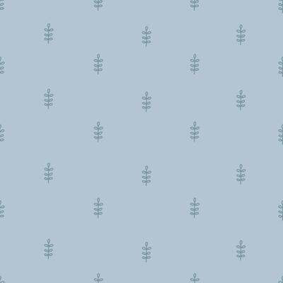 Tree on gray background seamless pattern for print, textile, wallpaper, fashion design Vector Illustration