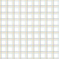 Plaid pattern seamless repeat vector in yellow and blue. Design for gingham, print, tartan, gift wrap, textiles, checkered background for tablecloth