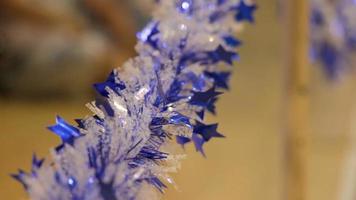 Holiday blue and white party decoration video
