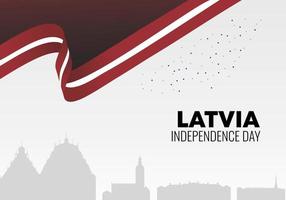 Latvia independence day background poster for national celebration. vector