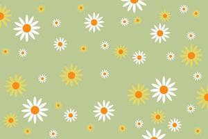 El fondo del patrón de flores en flor de primavera, con un color elegante y brillante, se ve fresco con flores en flor vector